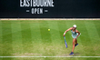 Madison Keys of the United States competes against Tatjana Maria of Germany during the Sin...