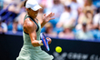 Madison Keys of the United States competes against Tatjana Maria of Germany during the Sin...