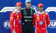 Charles Leclerc, George Russell, and Lewis Hamilton during the Formula 1 Lenovo Austrian G...