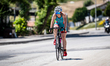 Beyza Bilun Bilgic of Turkiye competes in the Elite Women race at the 2026 World Triathlon...