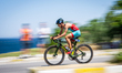 Arda Candar of Turkiye competes in the Elite Men race at the 2026 World Triathlon Developm...