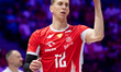 Artur Szalpuk competes during the Men's VNL FIVB Volleyball Nations League match between P...