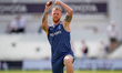 England captain Ben Stokes participates in the pre-game warm-up session during the 3rd Rot...
