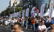 Participants attend the ''Serbia Is One Family'' rally organized by the ruling Serbian Pro...