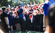 Alexander Albon of the Atlassian Williams F1 Team participates in an autograph session at...