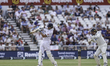 Ben Stokes of England bats as he edges the ball past Tom Blundell of New Zealand during th...