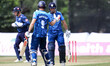 Wayne Madsen and Martin Andersson of Derbyshire during the Vitality T20 Blast match betwee...