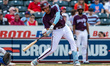 Keaton Anthony of the Lehigh Valley Iron Pigs swings the bat during a Minor League Basebal...