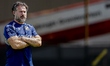 NAC Breda coach Carl Hoefkens during the first training session of NAC Breda at BO Infra T...