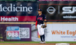 Ichiro Rodriguez of Team Mexico is on the field during an MLB Draft League baseball game a...