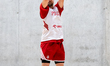 Kamil Laczynski is seen during training with the Polish National Basketball Team before th...