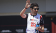 Esteban Ocon of France participates in the Driver's Parade ahead of the Formula 1 Lenovo A...