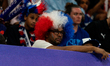 French fans attend the FIBA U17 Basketball World Cup Quarter Final game between France and...