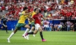 Lucas Herrington of Australia and Mostafa Zico of Egypt compete during the 2026 World Cup...