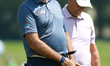 COLUMBUS, OHIO - JULY 4: Stewart Cink of the United States reacts to his putt on the 8th g...