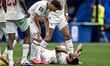 Ismael Saibari of Morocco lies injured on the ground during the 2026 World Cup match betwe...