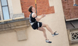Samuel Watson competes in the World Climbing Series Krakow 2026 at the Main Market Square...