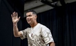 Cristiano Ronaldo of Portugal attends the Portugal MD-1 press conference at AT&T Stadium i...