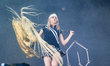 Angel Prost of Frost Children performs on the Eos stage during the Roskilde Festival in Ro...