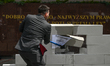 KRAKOW, POLAND – JULY 8:
New Hope (Nowa Nadzieja) party chairman Slawomir Mentzen breaks...