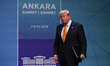 Donald Trump, President of United States, attends the press conference during the 2026 NAT...