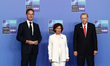 NATO Secretary General Mark Rutte, North Macedonian President Gordana Siljanovska-Davkova...