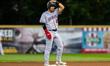 Julian Hernandez of the Mahoning Valley Scrappers stands on second base during an MLB Draf...