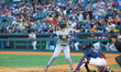 Eli Willits #2 of the Wilmington Blue Rocks bats during the sixth inning of a baseball gam...