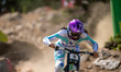 Sacha Earnest of New Zealand, racing for TREK - UNBROKEN DH, competes during the Women's E...
