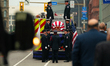Firefighters stand beside the casket of Rochester Fire Department Lt. John ''JJ'' Joseph d...