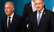 Rumen Radev, President of Bulgaria, and Mark Carney, Prime Minister of Canada, attend a we...