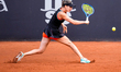 Fourth seed Anna Bondar of Hungary is in action during her round of 32 match against Moyuk...