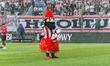 A Lajkonik figure is seen during the Jubilee Friendly Match between Cracovia and Sevilla F...