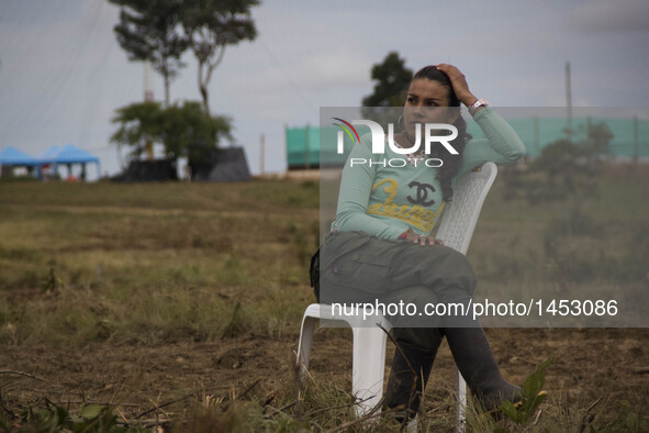 Member of the Revolutionary Armed Forces of Colombia (FARC) in Llanos del Yari, a town in an Indigenous region of southern Colombia on 21 Se...