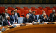 Chinese Permanent Representative to the United Nations Liu Jieyi(C, front) addresses a UN...