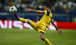 Dortmund's midfielder Christian Pulisic in action during Champions League 2016/17 match be...