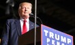 Donald Trump speaks to supporters  during a campaign rally at SeaGate Center in Toledo, Oh...