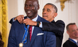 President Barack Obama awarded the Presidential Medal of Freedom to Michael Jordan, retire...