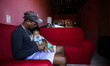 Allan Miguel dos Santos, 10 months old, apparently healthy, his parents Brenda Ketle (17 y...