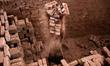 A laborer is working in a brickfield, in Dhaka, Bangladesh, on April 25, 2016. 