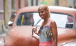 A young lady seen in Havana city center. For a week I explored the streets of Havana, the...