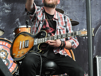 Dale Stewart with Seether performs during River City Rockfest at the AT&T Center on May 24, 2014 in San Antonio, Texas. (