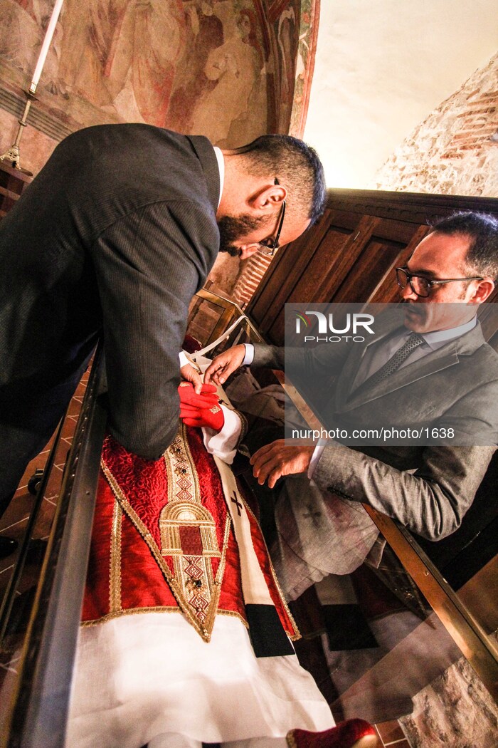 Dressing of Pope Celestine V