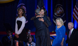 On Tuesday, January 10, (l-r) Malia Obama looks at the crowd, as her dad, U.S. President B...