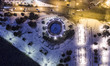 Aerial view of famous White Tower, Alexander the Great statue, Umbrellas sculpture, seafro...