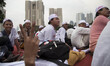 A supporter raise his hand to form no 2, as the number of Jokowi President Candidate for t...
