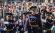 Changing of the guard of honor at the Hradcany castle is seen on 2 May 2012 in Prague (Pra...