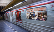 Prague subway (metro) train is seen on 2 May 2012 in Prague (Praha) Czech Republic capital...