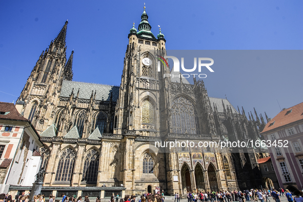 St. Vitus Cathedral is seen on 2 May 2012 in Prague (Praha) Czech Republic capital.  by Michal Fludra/NurPhoto