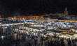 People buing food at Jamaa el-Fna square are seen on 14 November 2011 in Marrakech, Morocc...